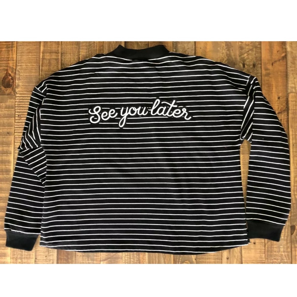 White Crow Women’s Oversized Sweatshirt Stripes S